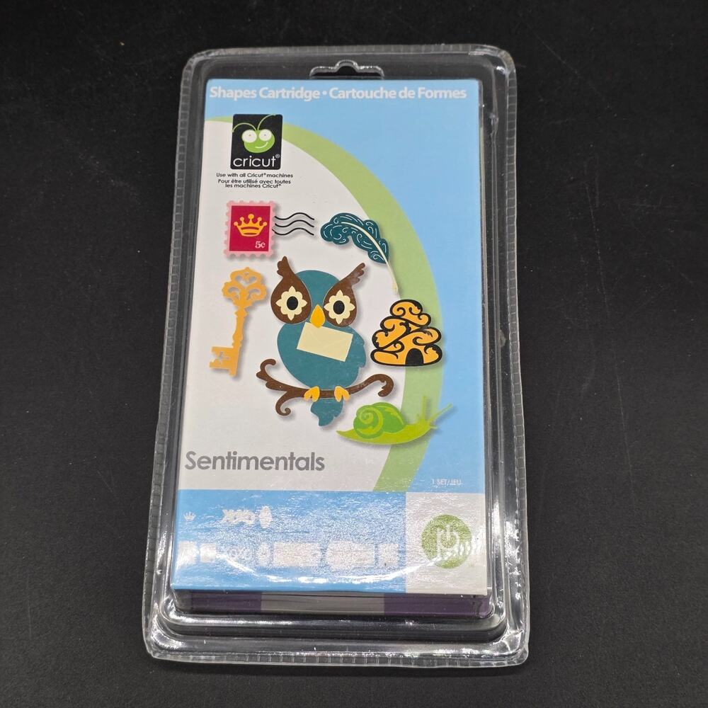 Cricut Sentimentals Shapes Cartridge for Cricut w/Overlay w/Handbook